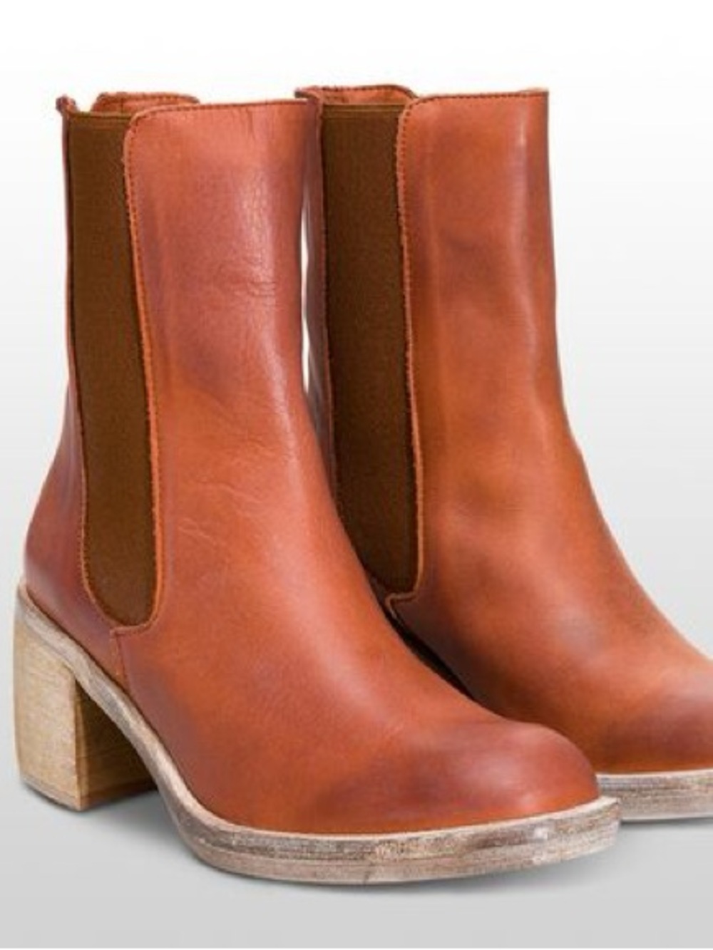Free People Leather Chelsea Ankle Boots